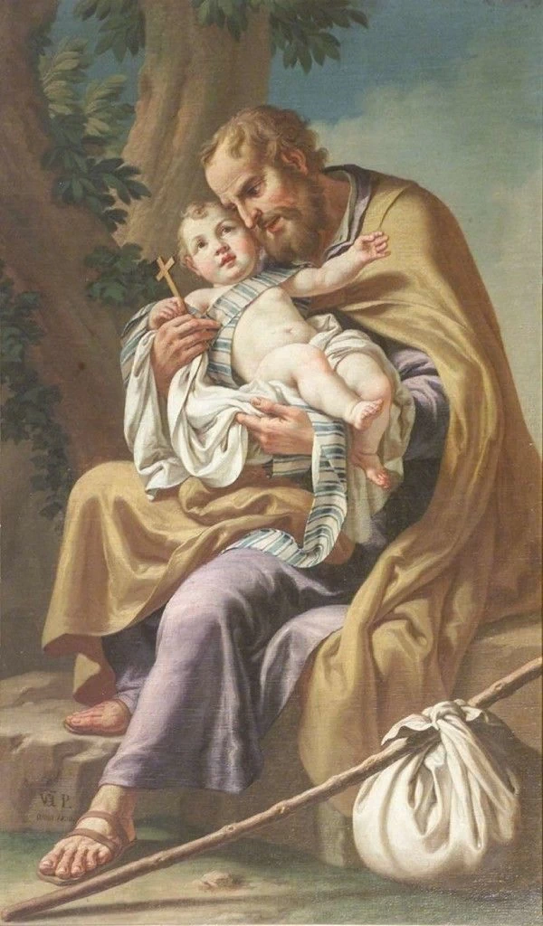 Vincenzo Angelo Orelli-200-Vincenzo Angelo Orelli-148-San Giuseppe e Gesù Bambino - Chiesa di San Rocco in Broseta, Bergamo